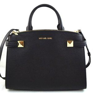 Michael Kors leather Black Satchel PRICE FIRM